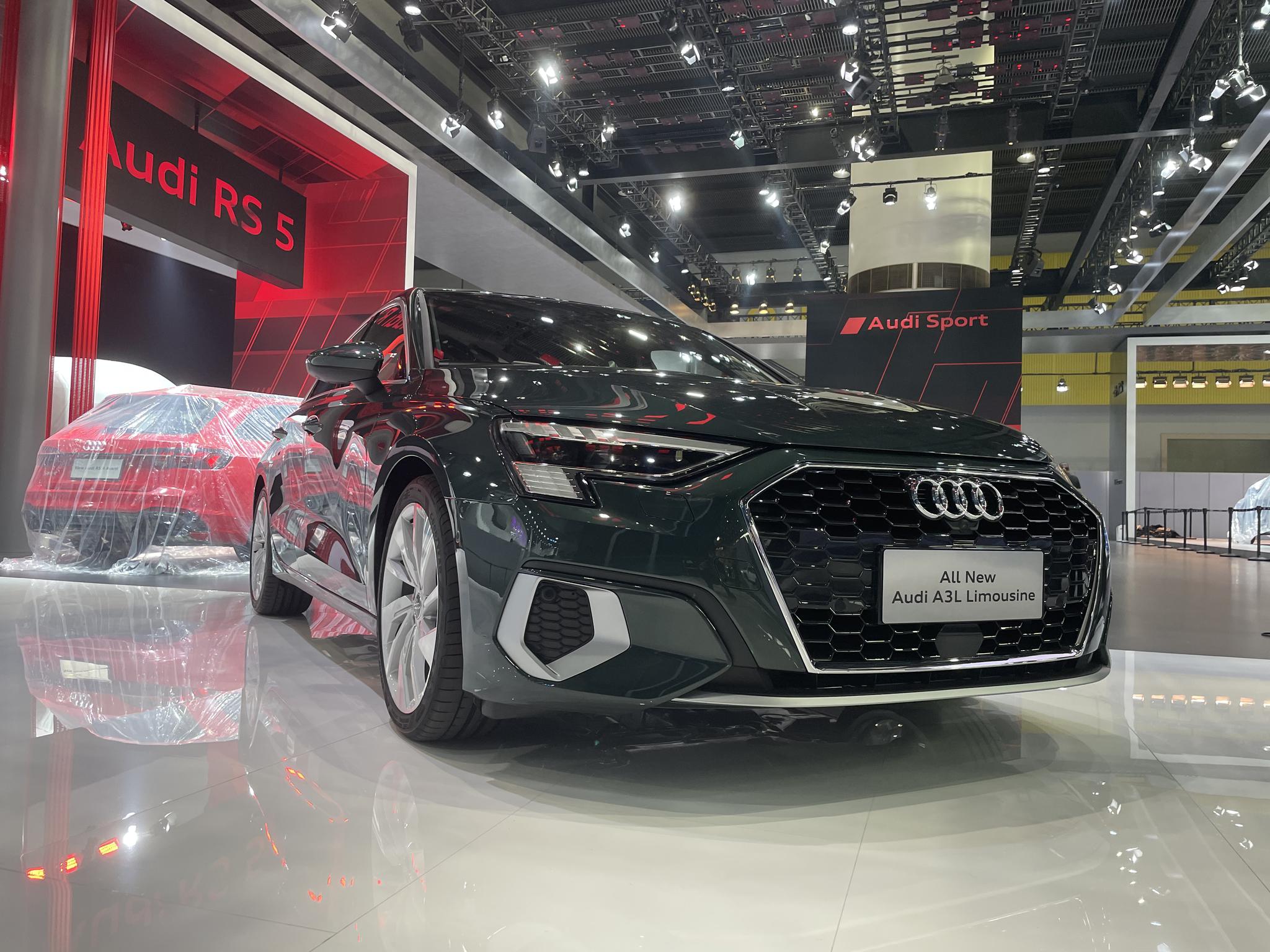 采用全新平台,轴距加长,全新奥迪a3l广州车展实拍