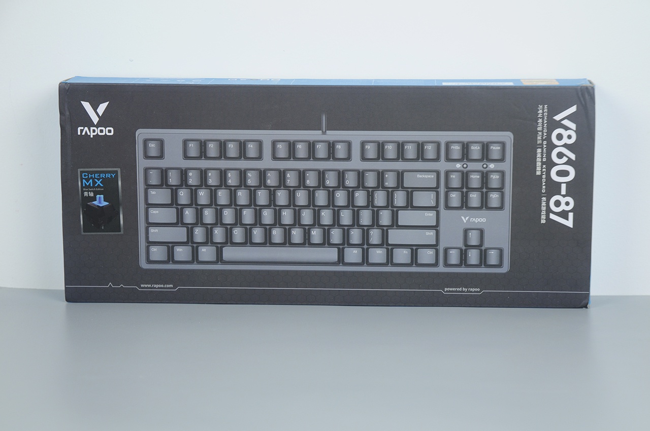 cherry轴体加持,游戏办公皆可用的雷柏v860机械键盘