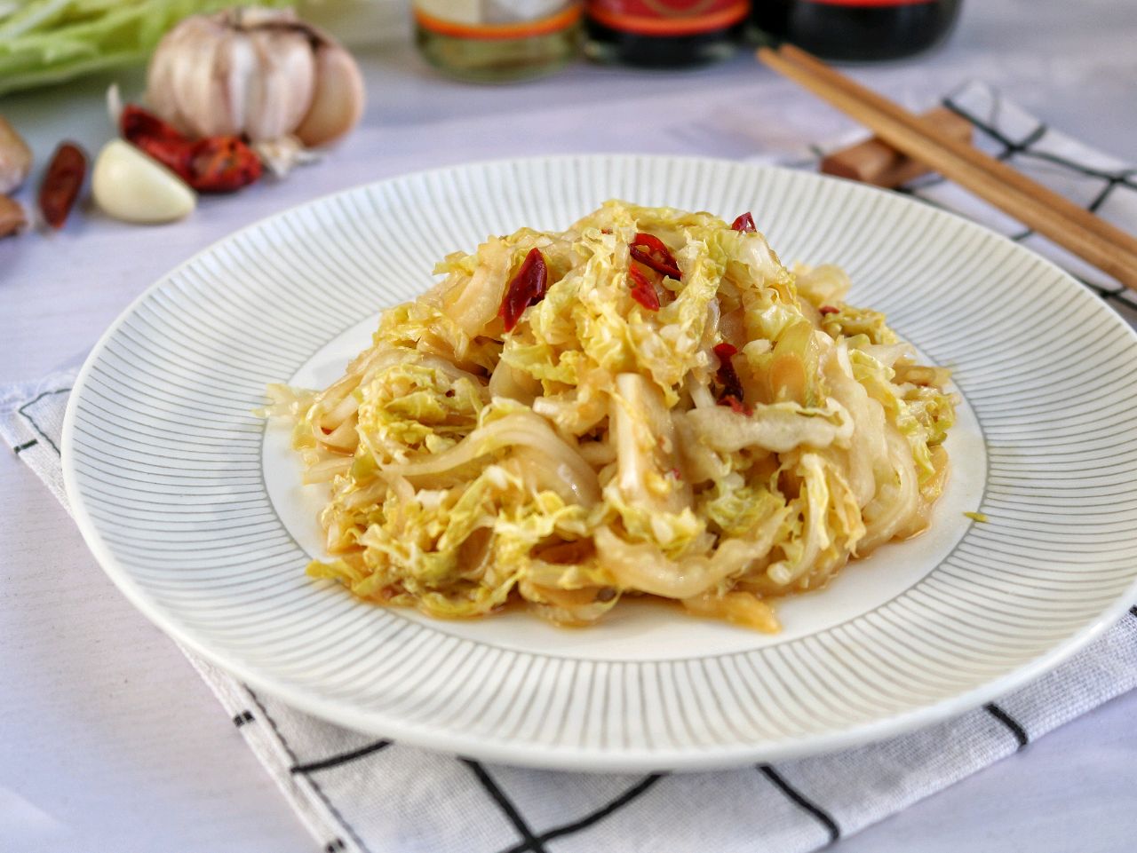 百菜不如百白菜5分钟做完家常菜炝炒白菜酸甜开胃特下饭