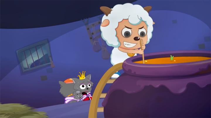 喜羊羊与灰太狼:喜羊羊现在好凶啊,还要吃狼肉,都开始煮汤了