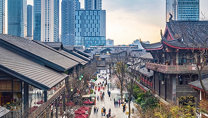 成都街景 图片来源：VCG