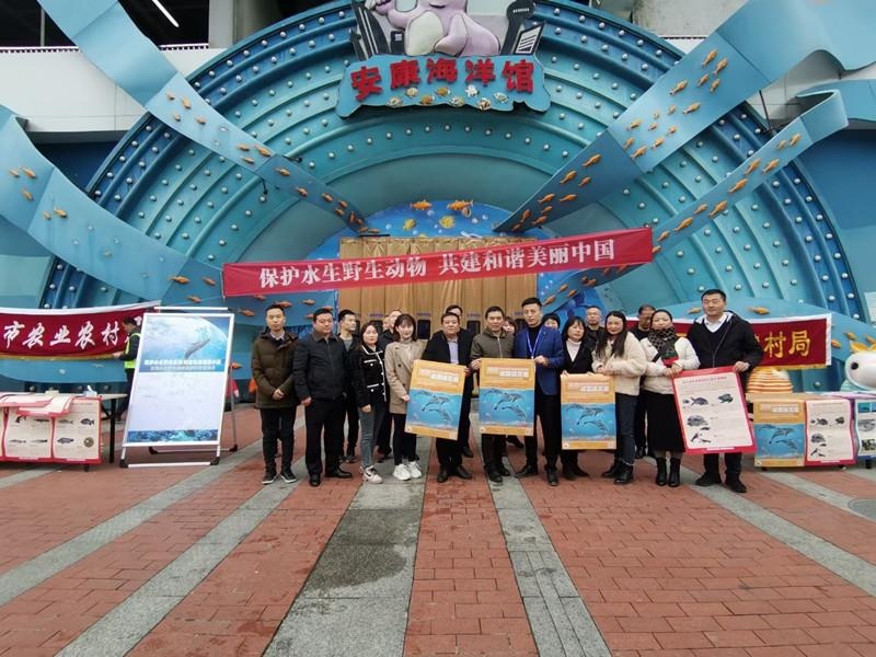 张贴公益海报,现场讲解,问答互动等方式,向前往海洋馆参观的家长和小