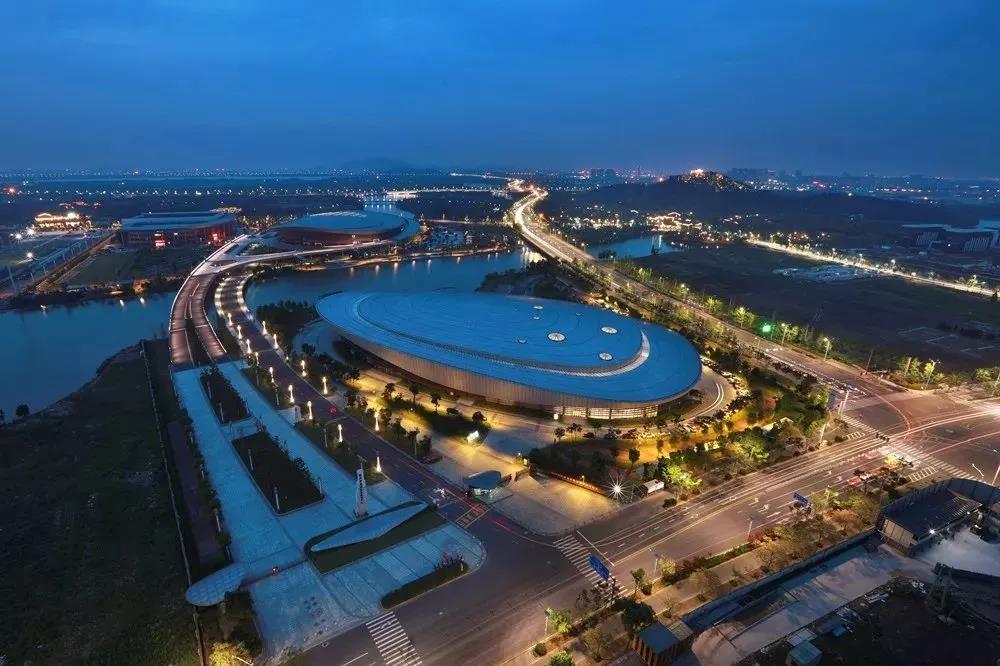 最新!绍兴奥体中心体育馆基本完工