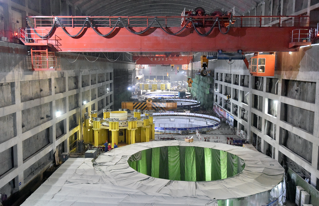 杨房沟水电站厂房建设现场.水电七局/供图&nbsp;&nbsp