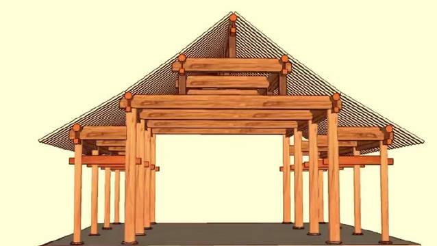 中国木结构建筑知识,"抬梁式"结构图解