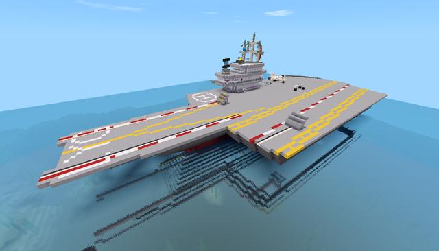 迷你世界:海上最强"巨无霸",欣赏大神建造航空母舰,霸气十足