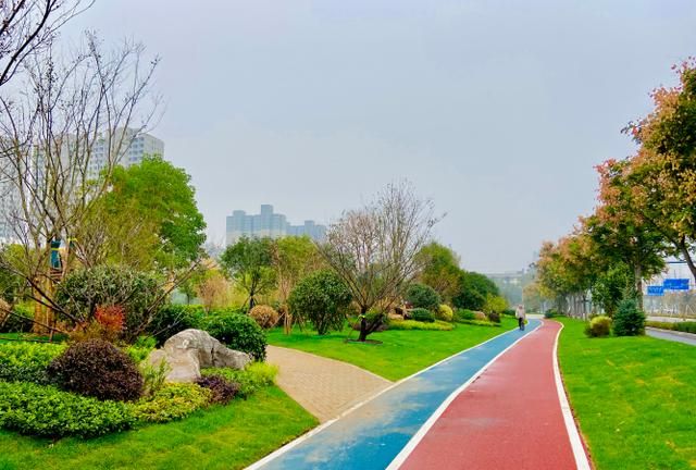 长江公园改造后城东路顺河路口东北角改造前城东路顺河路口东北角改造