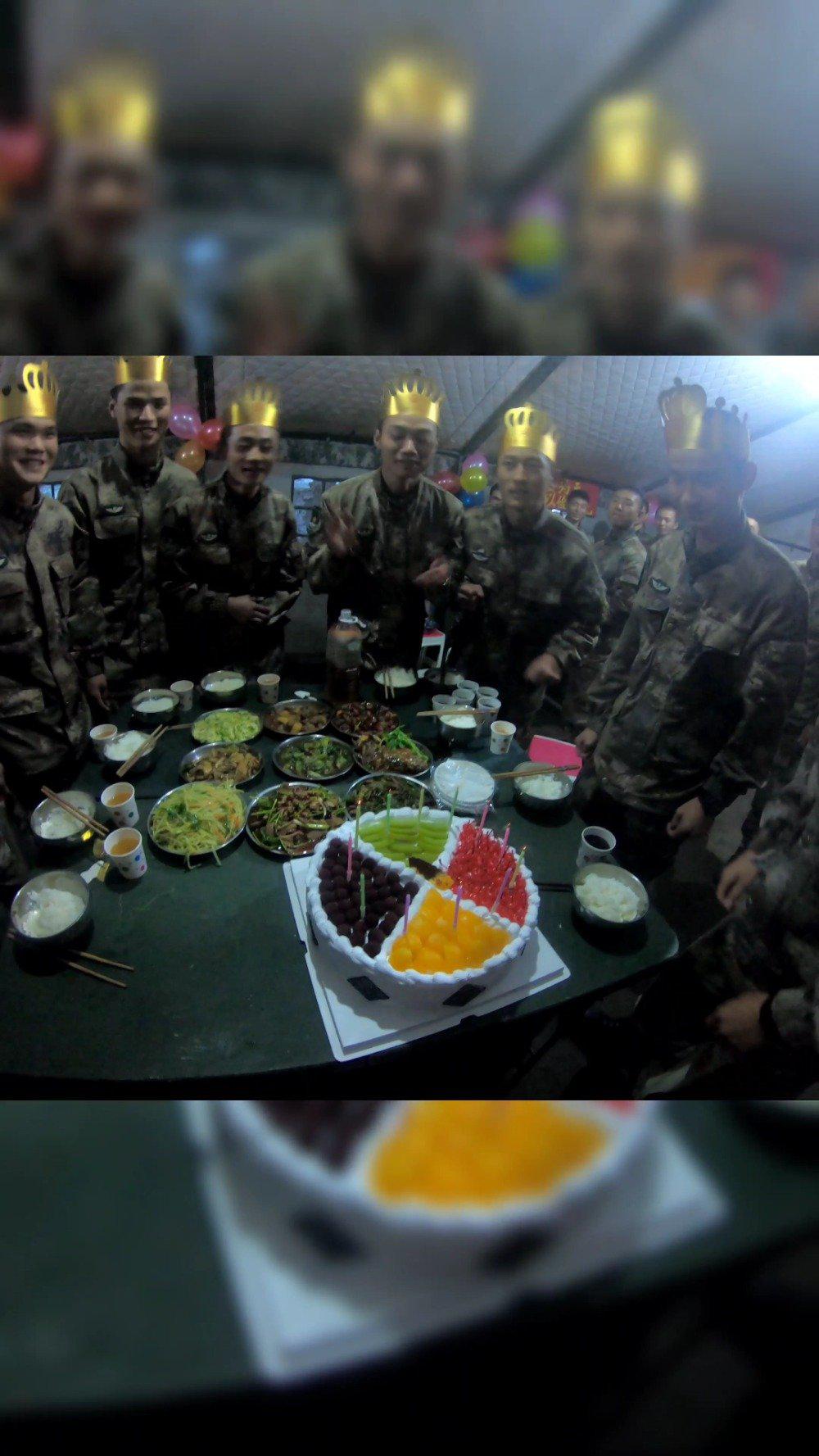 新兵母亲生日,战友齐声祝福