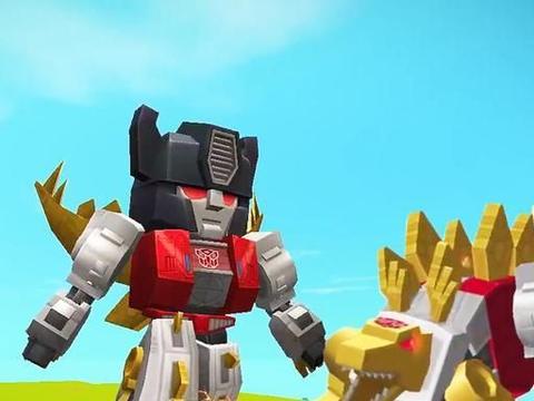 迷你世界 剑龙嚎叫战斗唤醒灵魂 神龙摆尾憨态可掬