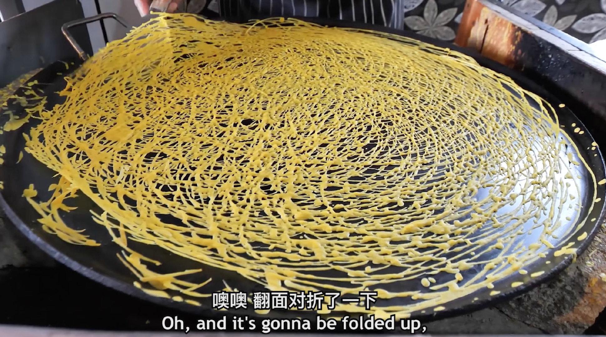 马来西亚的蜘蛛网烤饼太有特色了