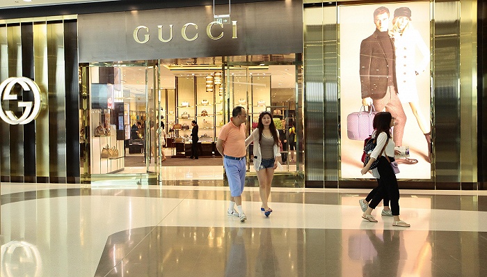 Gucci三亚免税城店。图片来源：视觉中国