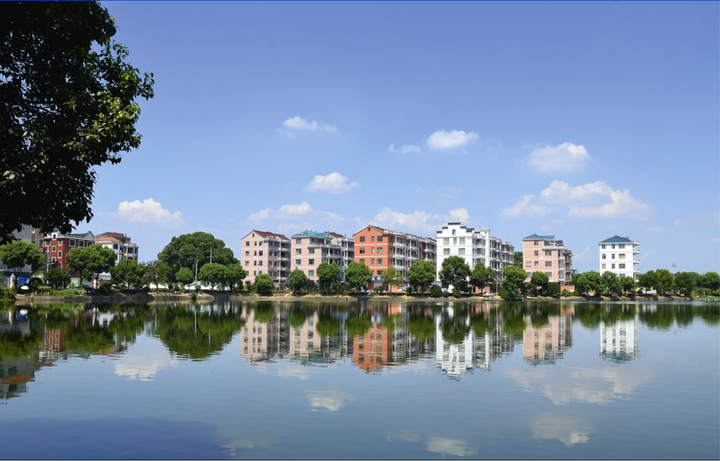 义亭镇杭畴村水秀如画.资料图