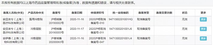 截自上海药监局（11月24日16时截图）