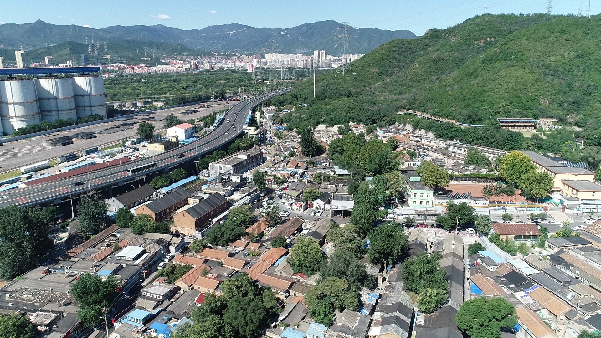 广宁村拆迁前.石景山区供图