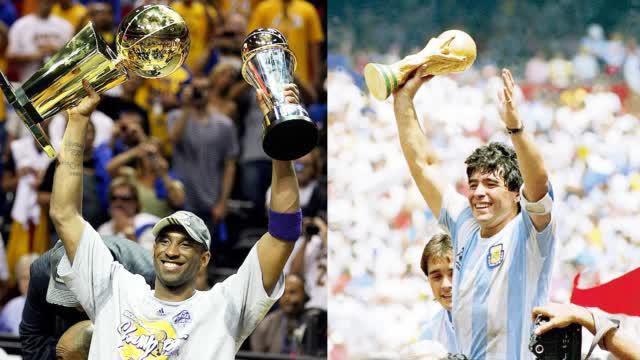 科比生前谈马拉多纳录像:难掩兴奋 像孩子般拉着儿时偶像求合影