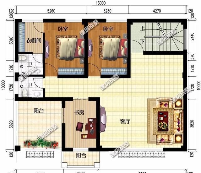面宽13米带大露台设计的四层别墅老家建房生活有奔头