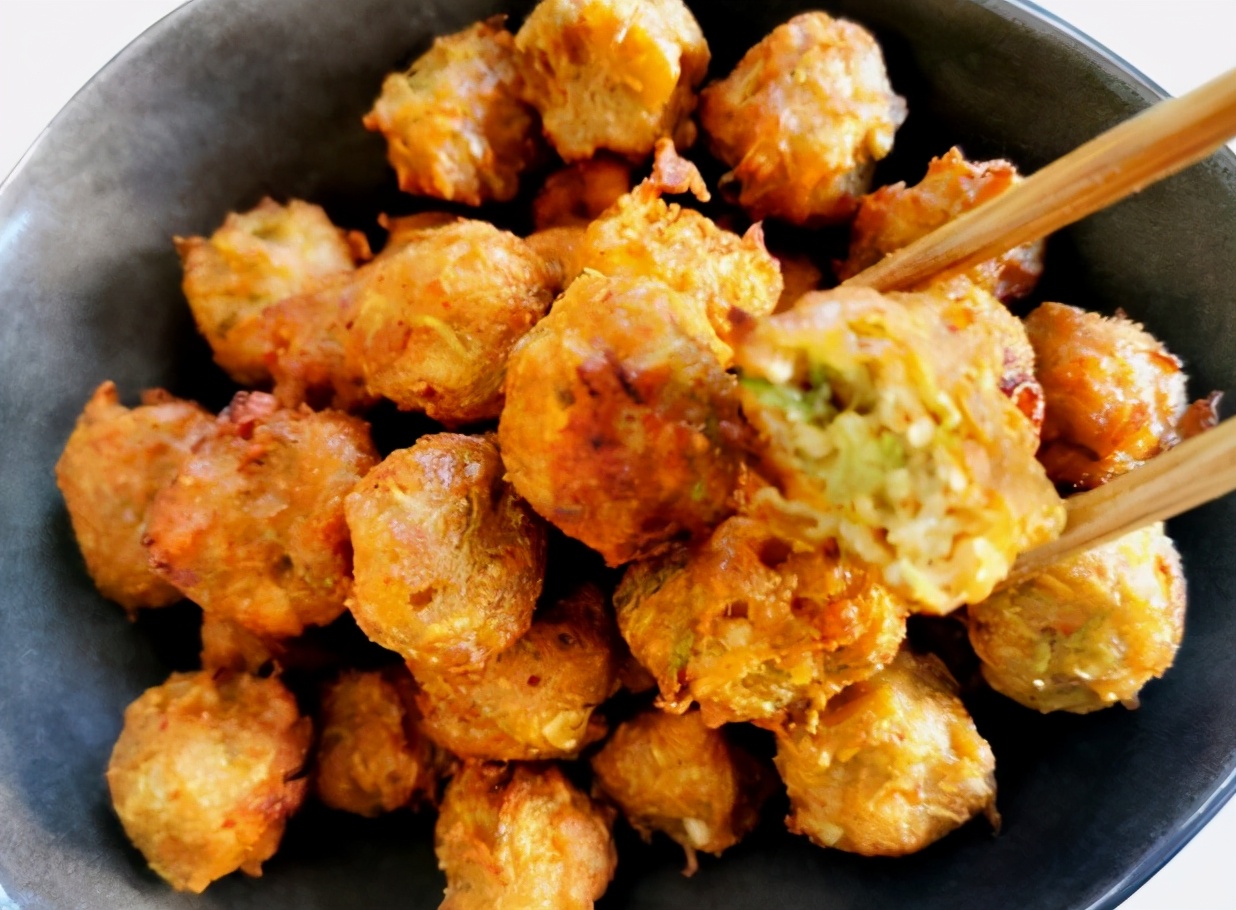 油炸素丸子的家常做法『油炸素丸子的家常做法窍门』