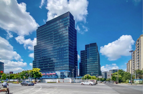 图说:今天竣工的尚浦领世f1-c项目实景图.杨浦区供图