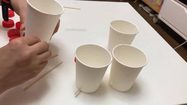 纸杯小火车