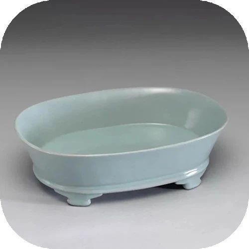 宋時代 汝窯 复刻乾隆的藏品“北宋汝窑水仙盆”,把宫里的宝贝摆上案头|| Chin