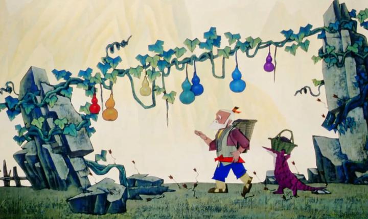 葫芦兄弟:葫芦爷爷一去不回,七色葫芦中的三娃还未长成就急了