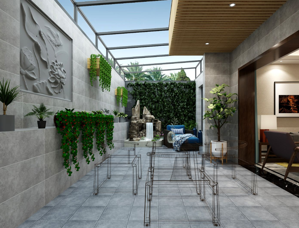 一楼带个下沉式庭院,美得像世外桃源!高层只剩下羡慕