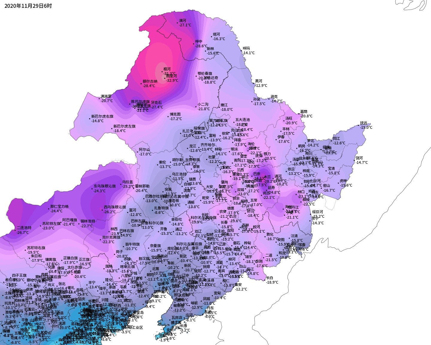 什么叫幅员辽阔？我国东北陷入严寒，南北温差高达60度以上_中国气象爱好者_新浪博客