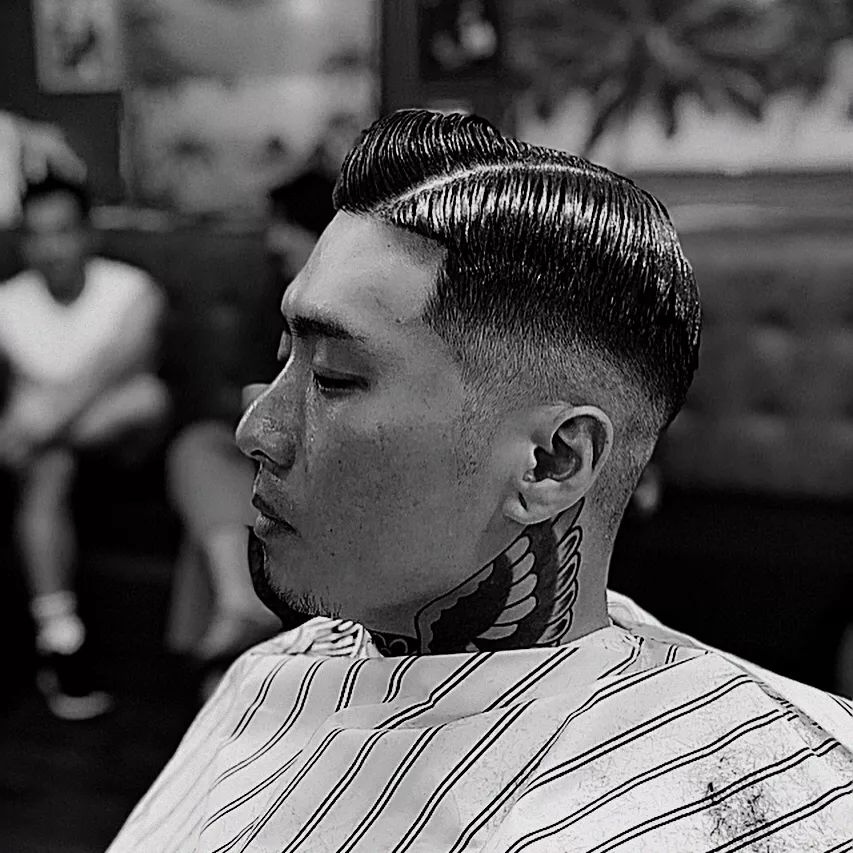 最流行的男士油头发型