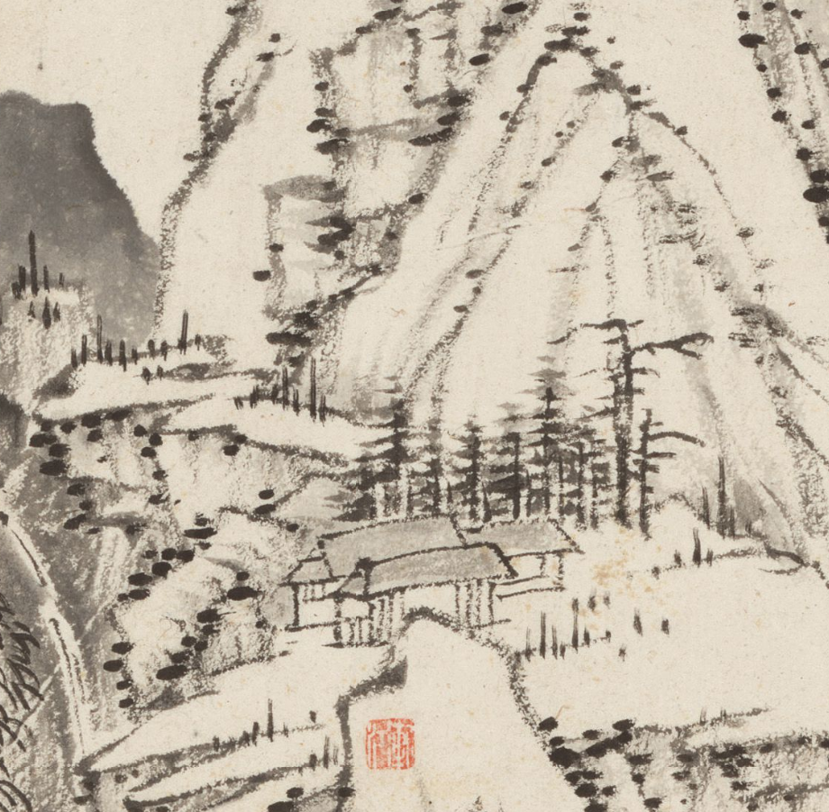 弘仁山水小册冷清的寂寥里有丝温暖和从容