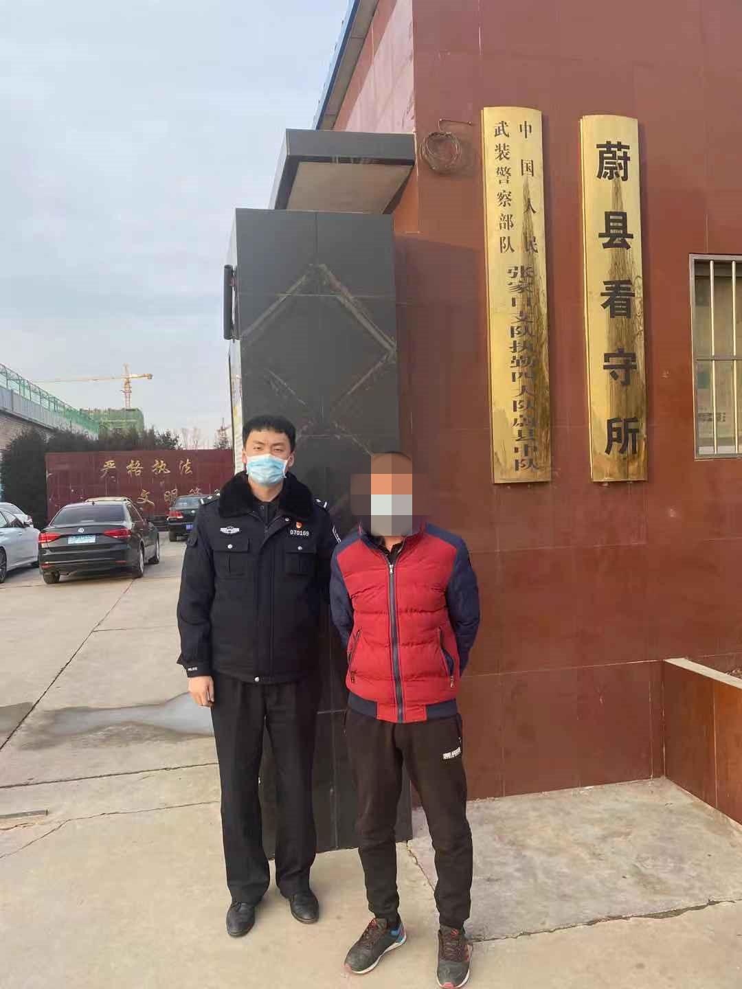 桥西分局明德北街派出所刑事拘留一名扒窃嫌疑人