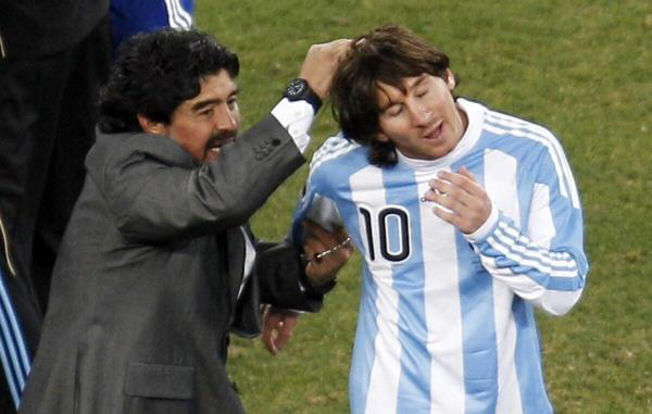 老马曾是梅西在阿根廷队的主教练。