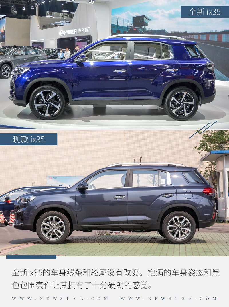 车身尺寸方面,全新ix35在宽度,高度和轴距上与现款车型保持一致.