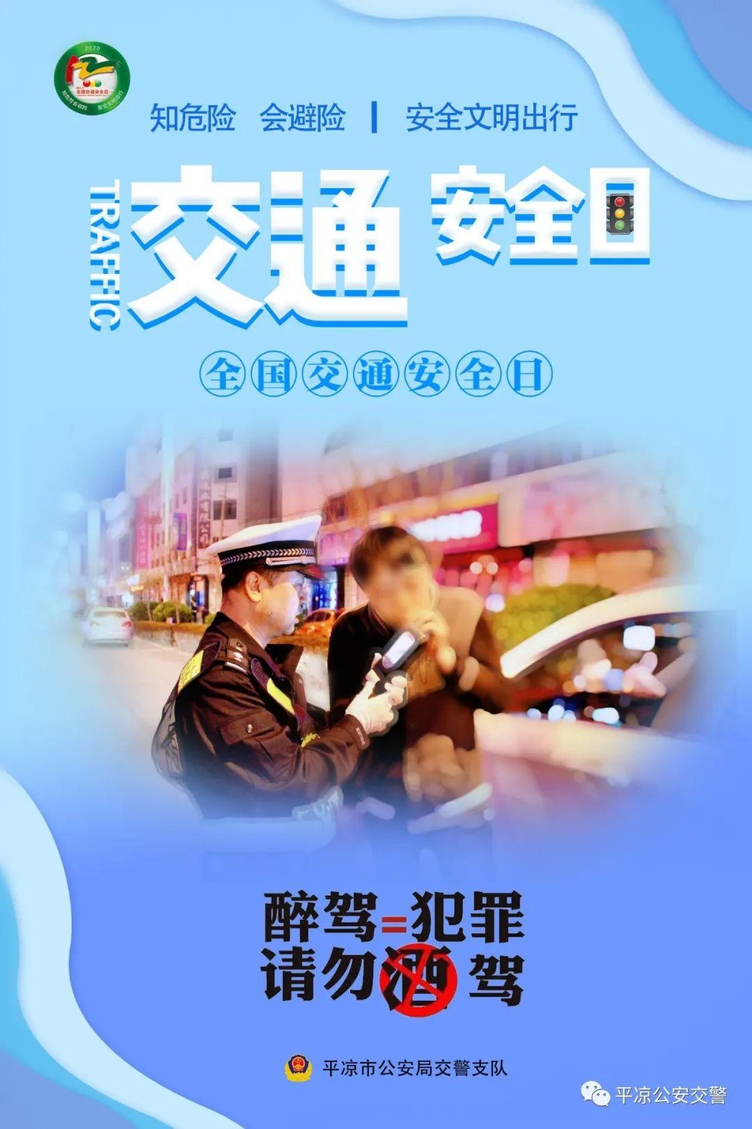 预热122平凉公安交警122宣传海报来袭