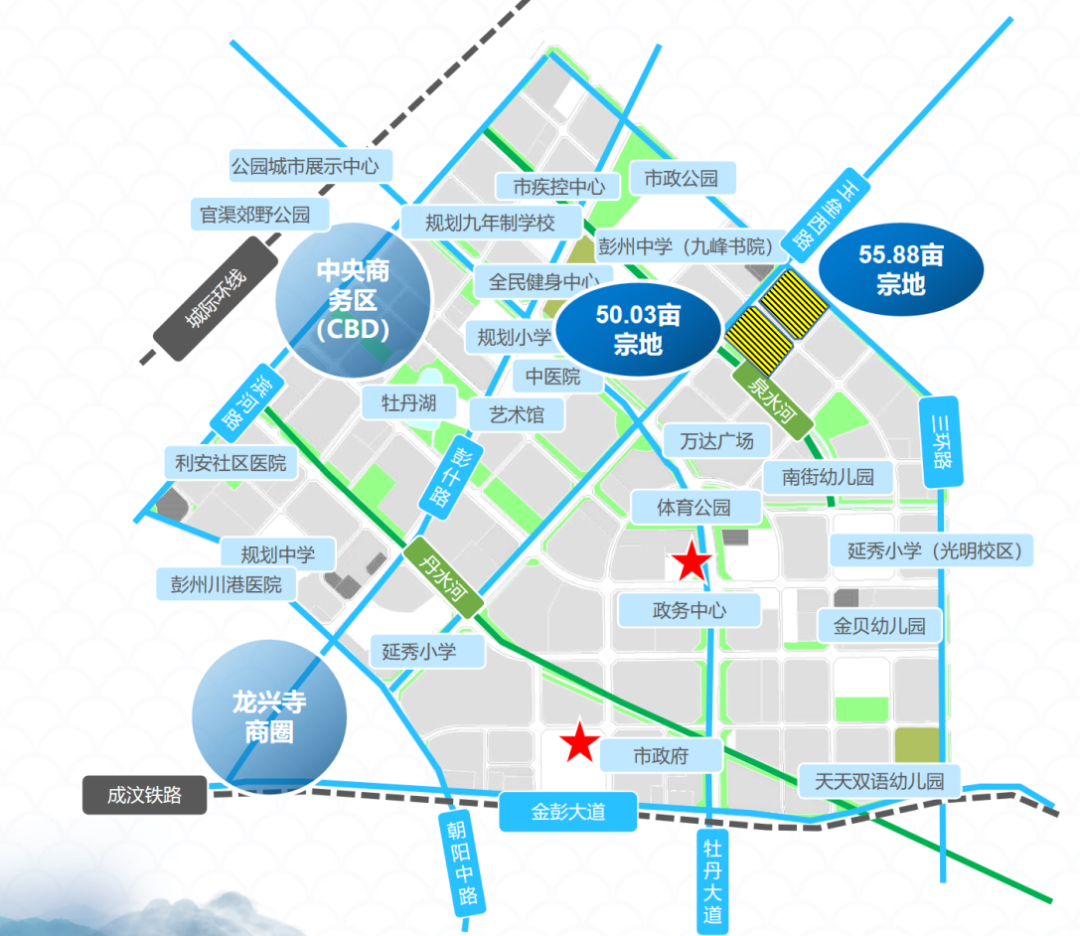 12月彭州还将陆续出让5宗同样十分优质的土地,分别来自牡丹新城,蒙阳