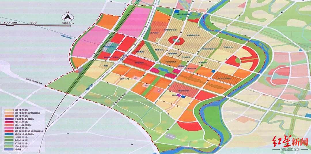 新津站tod片区规划平面图