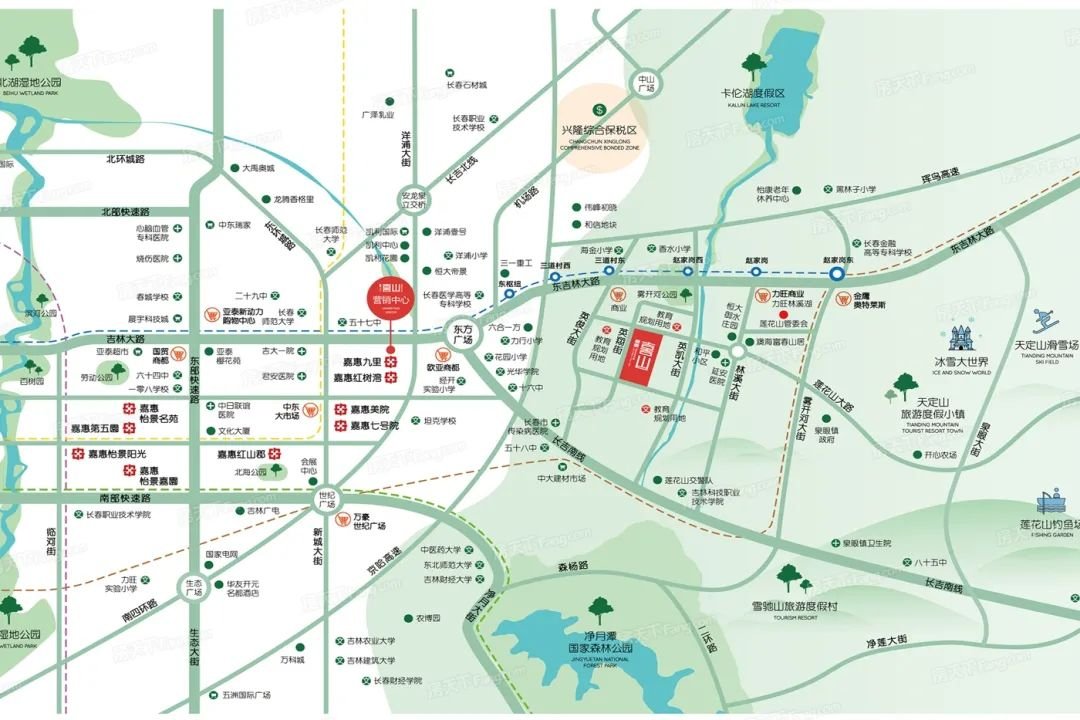 向东可以享受莲花山生态资源嘉惠喜山位于莲花山生态旅游度假区莲花