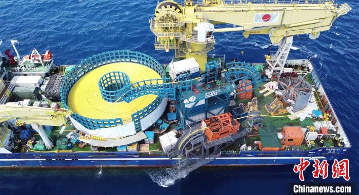 图为流花29—1气田水下脐带缆安装现场。中海石油(中国)有限公司深圳分公司 供图