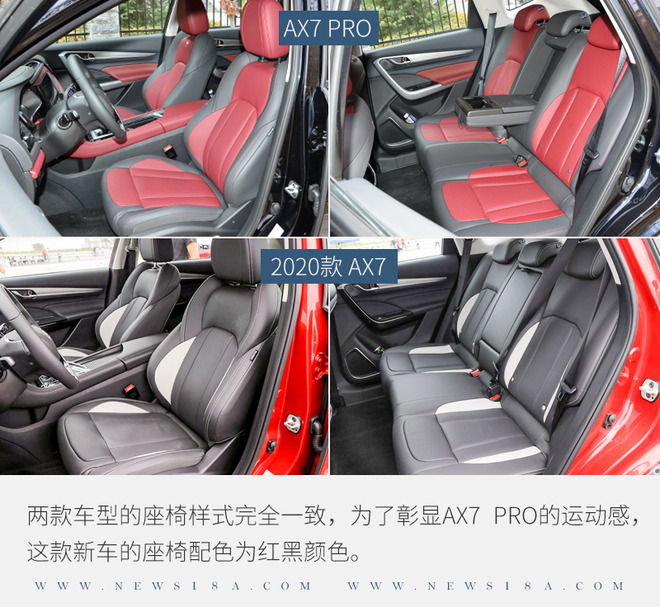 加“PRO”后对比 东风风神AX7新老车型对比