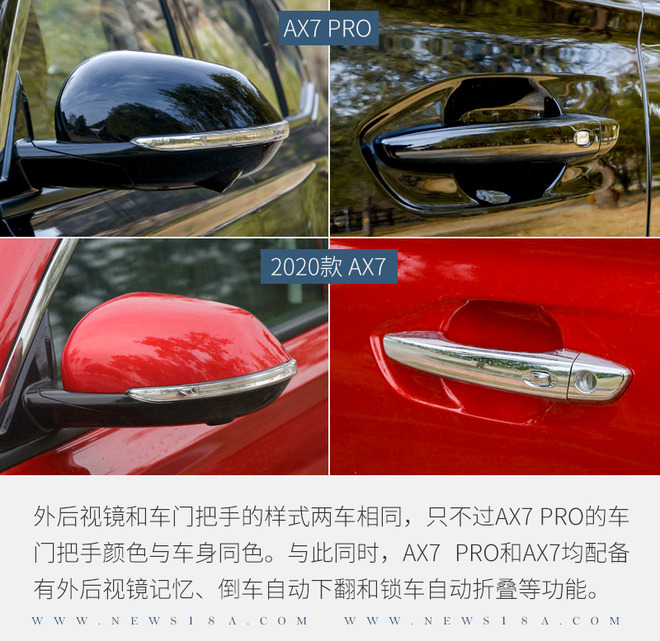 加“PRO”后对比 东风风神AX7新老车型对比