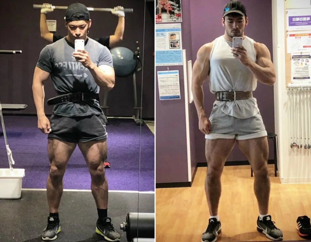 虽然他年纪小,但健身房其他老铁都喜欢喊他"腿哥",就是因为他的腿部