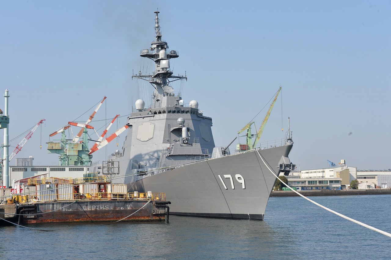 日本最大宙斯盾舰“摩耶”号 图自日本海上自卫队网站