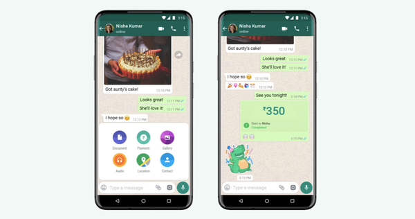 whatsapp pay在印度推出 同時適用於android和ios