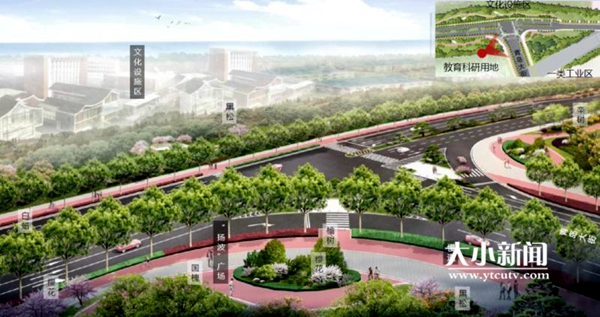 开发区青岛大街北侧哈尔滨工程大学路段道路绿化设计亮相