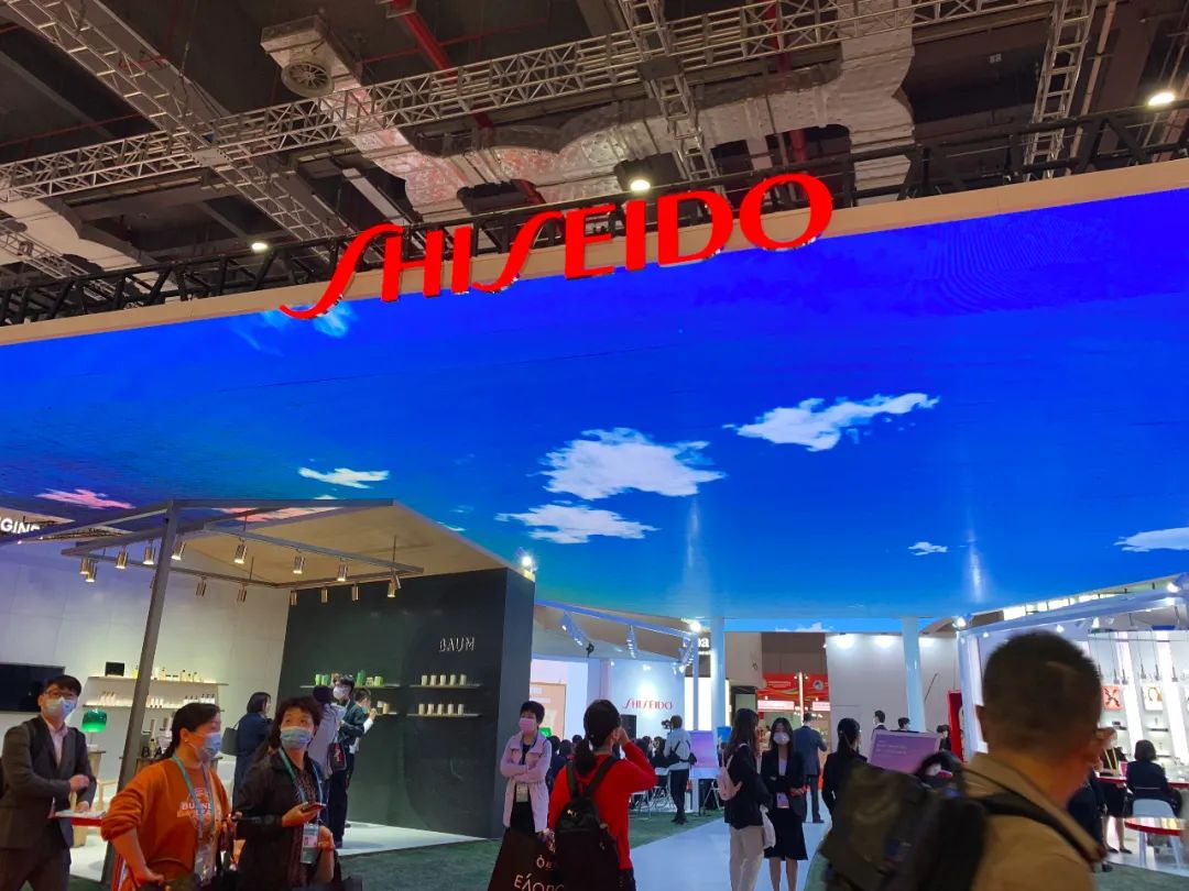 资生堂展台 王敏杰摄