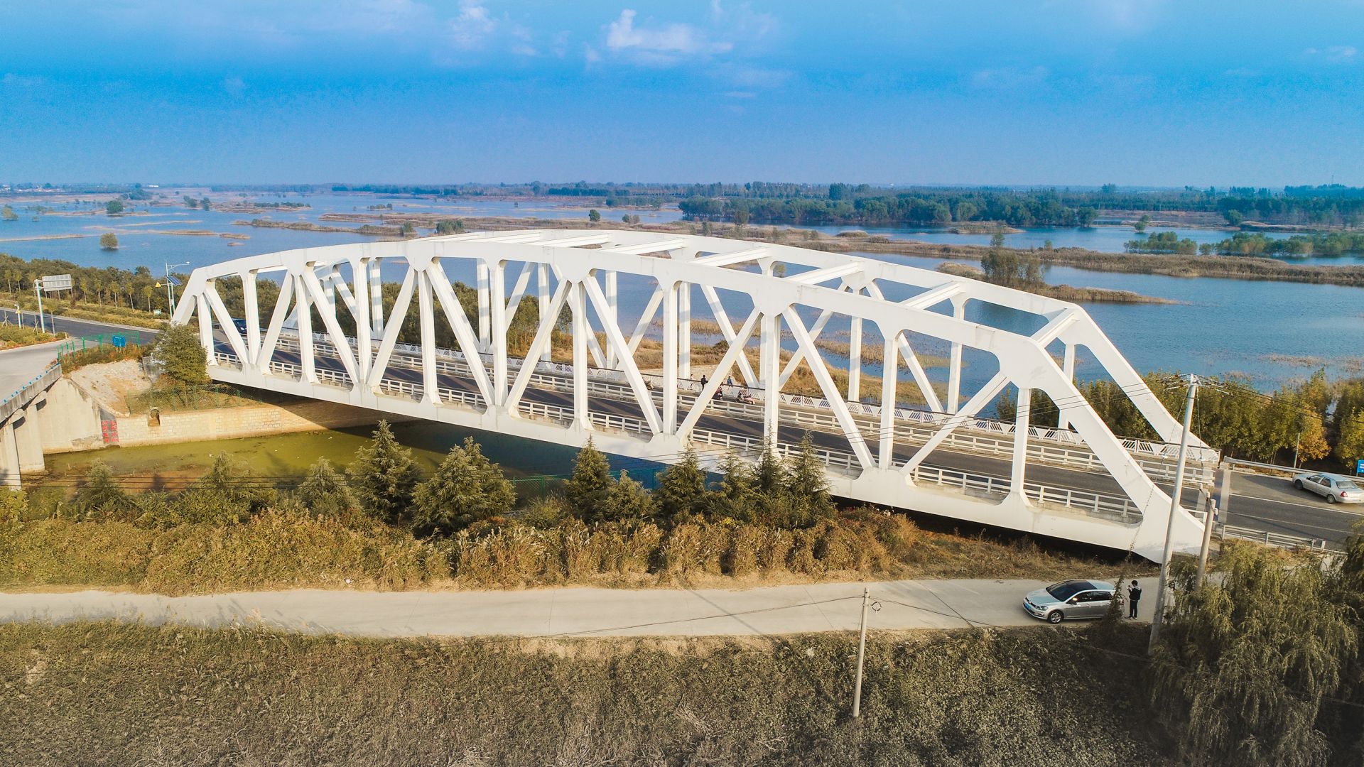 平度市仁兆镇城子河大桥.青岛日报社/观海新闻记者柳栋摄