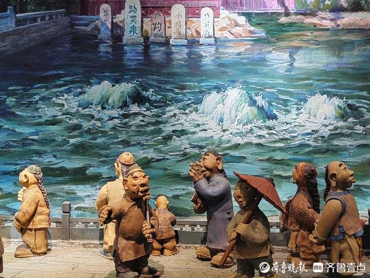 情报站栩栩如生济南大明湖超然楼泥塑老残游记忆济南故事