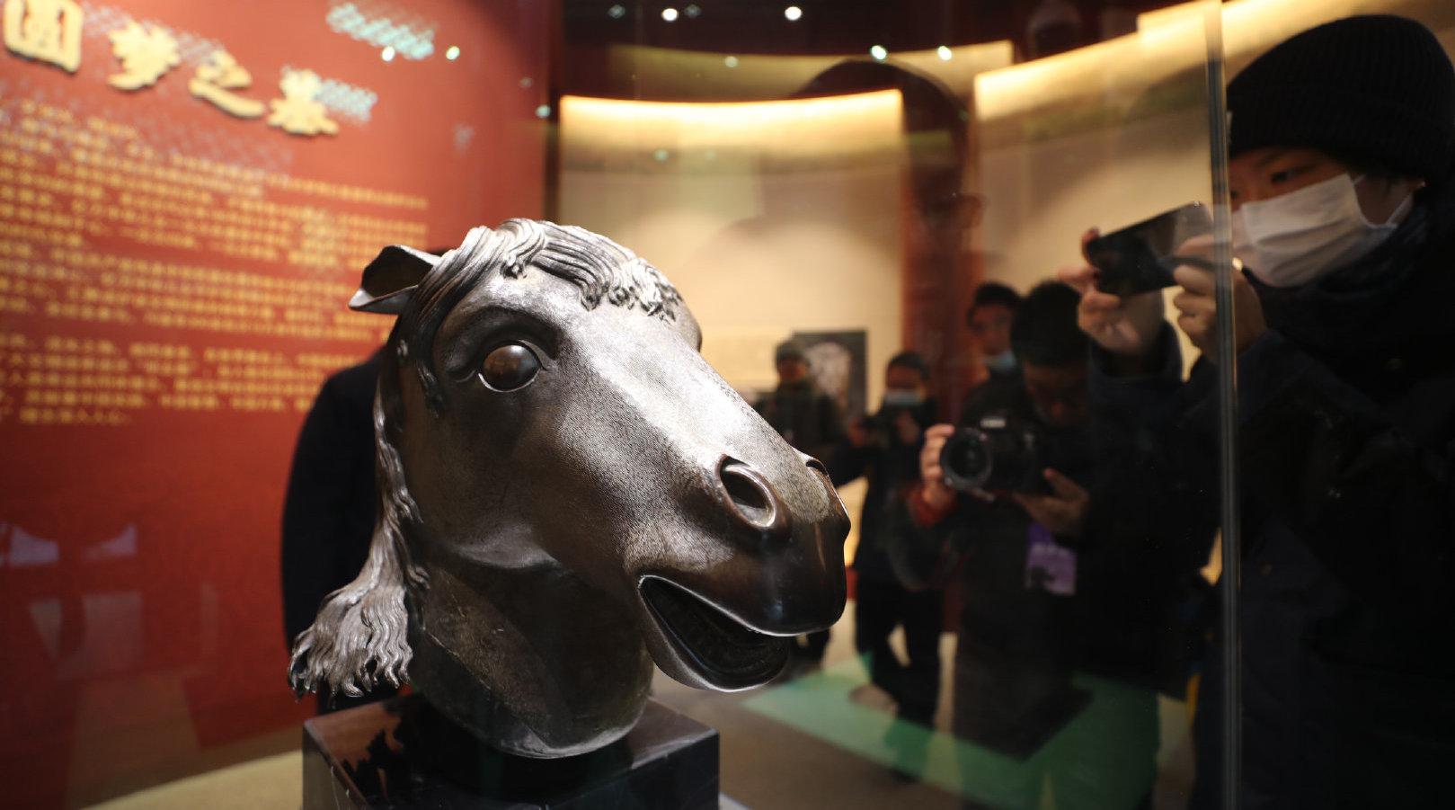 今天,圆明园马首回归