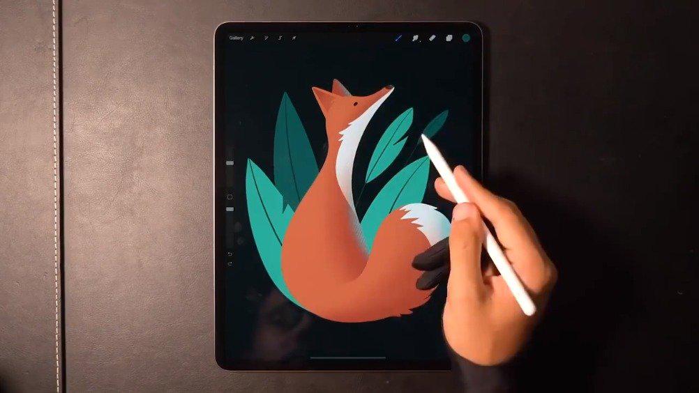 小狐狸ipadpro绘画过程来自插画师galshir