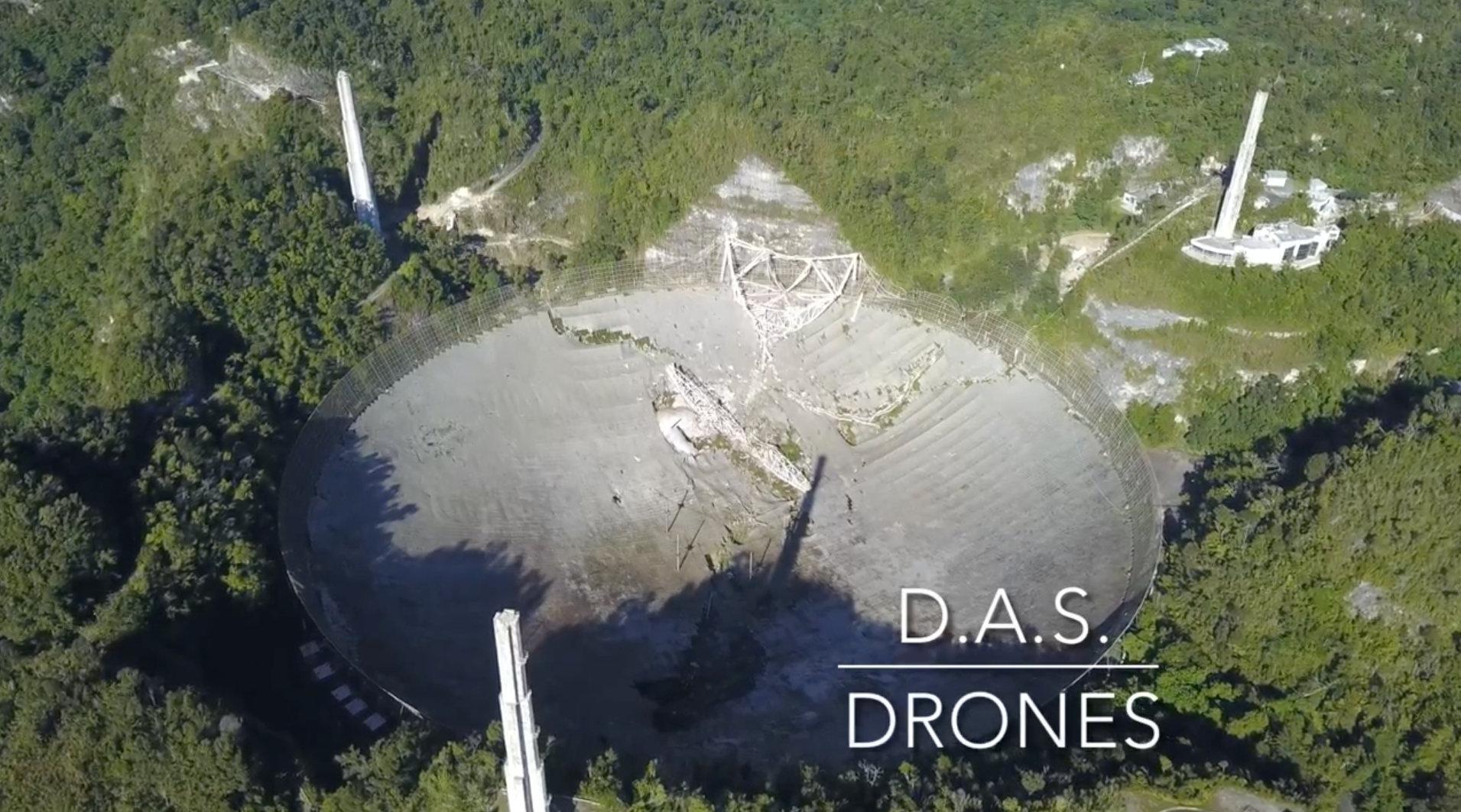 美国阿雷西博望远镜坍塌