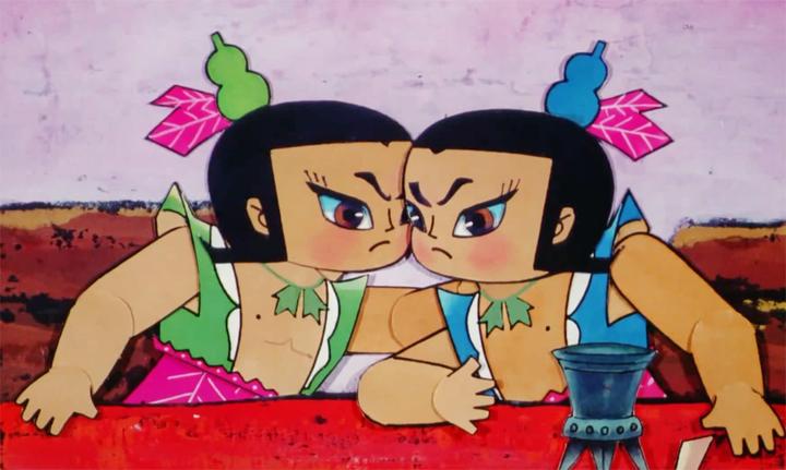 葫芦兄弟:水娃火娃来妖精洞坐客,想欺负妖精,不过别上当哦